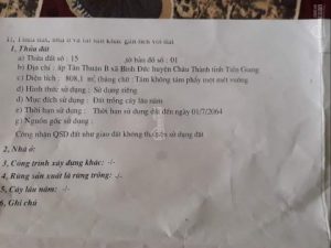 Bán 808 m2 đất vườn tại Bình Đức, Châu Thành, Tiền Giang, LH: 0981339689
