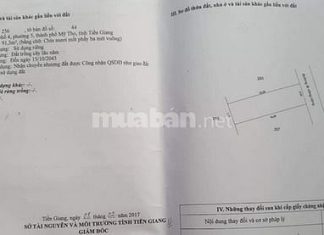 - Bán Đất phường 5 TP mỹ Tho - Diện Tích 5x18 chưa thỗ cư